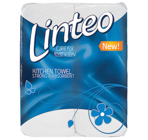 Obrazek Ręcznik papierowy kuchenny LINTEO SATIN 2 rolki po 9,3 m