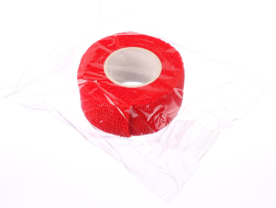 Obrazek Bandaż ochronny do manicure szerokość 25 mm, długość 2,5 m kolor czerwony