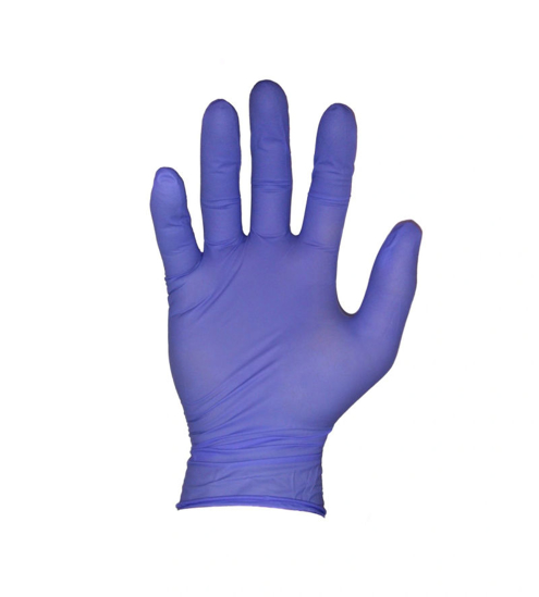 Obrazek Rękawiczki nitrylowe bezpudrowe fioletowe S 10 sztuk. Rękawice diagnostyczne medyczne 10 szt. 5 par