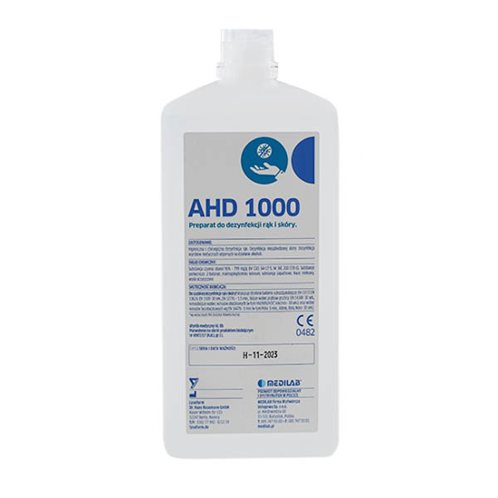 Obrazek AHD 1000 Płyn do dezynfekcji rąk i skóry 1 L