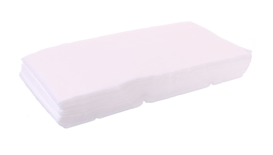 Obrazek Chusty zabiegowe Chusteczki kosmetyczne włókninowe 20x40 cm 100 sztuk Ręcznik jednorazowy włókninowy. Myjki
