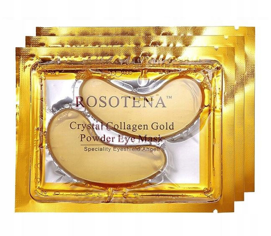 Obrazek PŁATKI KOLAGENOWE OCZY MASKA CRYSTAL GOLD 50 sztuk Collagen Crystal Eye Mask - 50 saszetek 1 szaszetka = 6g