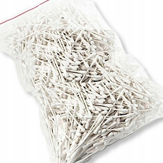 Obrazek Patyczki higieniczne 100% bawełną 480 sztuk Patyczki jednorazowe z papierowym trzpieniem