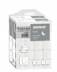 Obrazek Ręcznik ZZ Plus Katrin 3104 szt. 2 warstwy celuloza. RĘCZNIKI ZZ PURELINE 100% celuloza 3104 listków