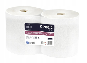 Obrazek Czyściwo papierowe Ręcznik papierowy szerokość 26 cm długość 2 rolki po 190 m Duże Rolki C200