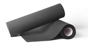 Obrazek Serweta podfoliowana 30x50 cm 40 szt. Serwety do manicure pedicure  w rolce czarne  2 warstwy papieru + 1 warstwa folii