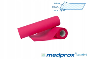 Obrazek Serweta podfoliowana 30x50 cm 40 szt. Serwety do manicure pedicure  w rolce białe  2 warstwy papieru + 1 warstwa folii