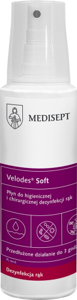 Obrazek MEDISEPT VELODES SOFT 250 ml. Profesjonalny Płyn do higienicznej i chirurgicznej dezynfekcji rąk 250 ml