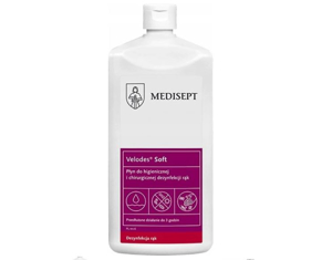 Obrazek MEDISEPT VELODES SOFT 500 ml  Profesjonalny Płyn do higienicznej i chirurgicznej dezynfekcji rąk