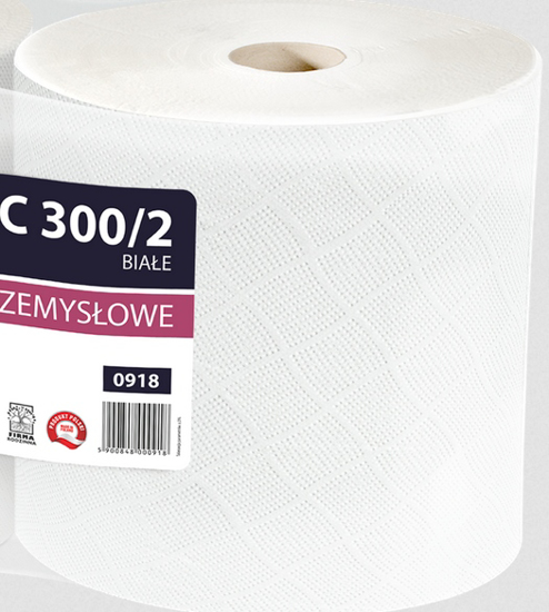 Obrazek Ręcznik papierowy 26 cm 290 m Czyściwo papierowe Duża Rolka C300 1 ROLKA
